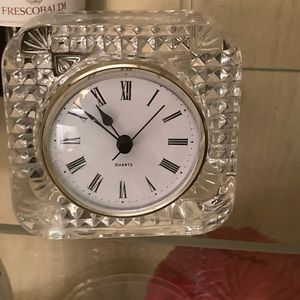 French made glass clock